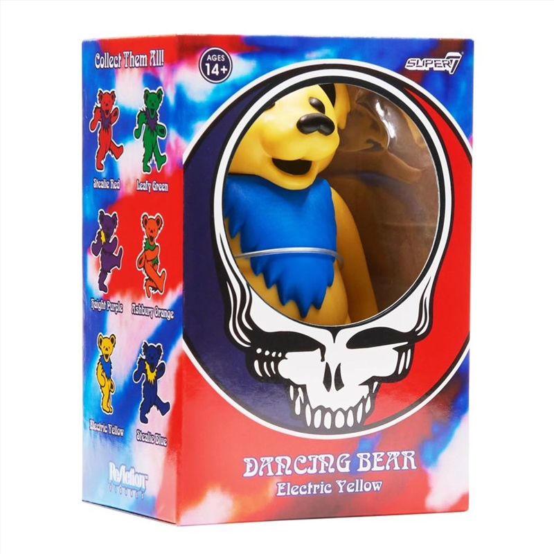 The Grateful Dead - Dancing Bear (Electric Yellow) Reaction 3.75" Figure/Product Detail/Figurines