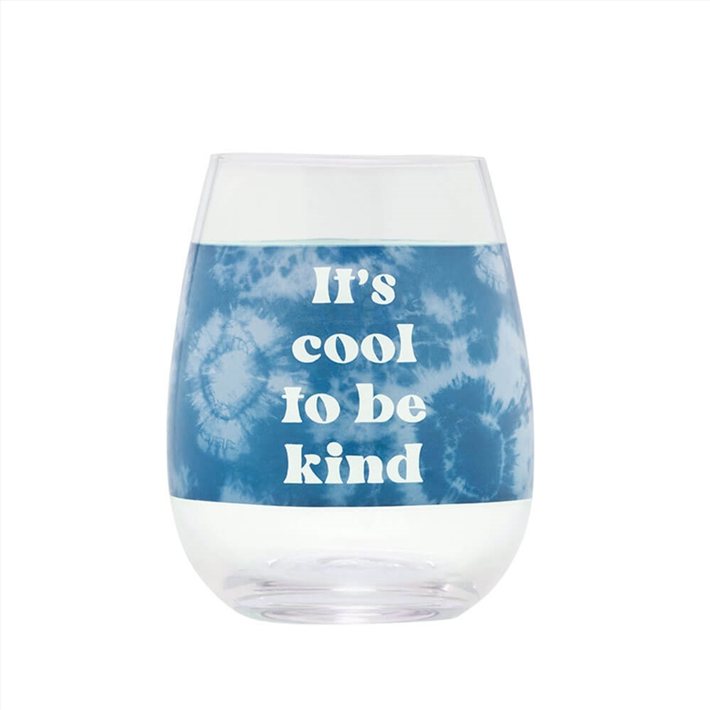 Tie Dye Wine Glass: Cool To Be Kind/Product Detail/Wine