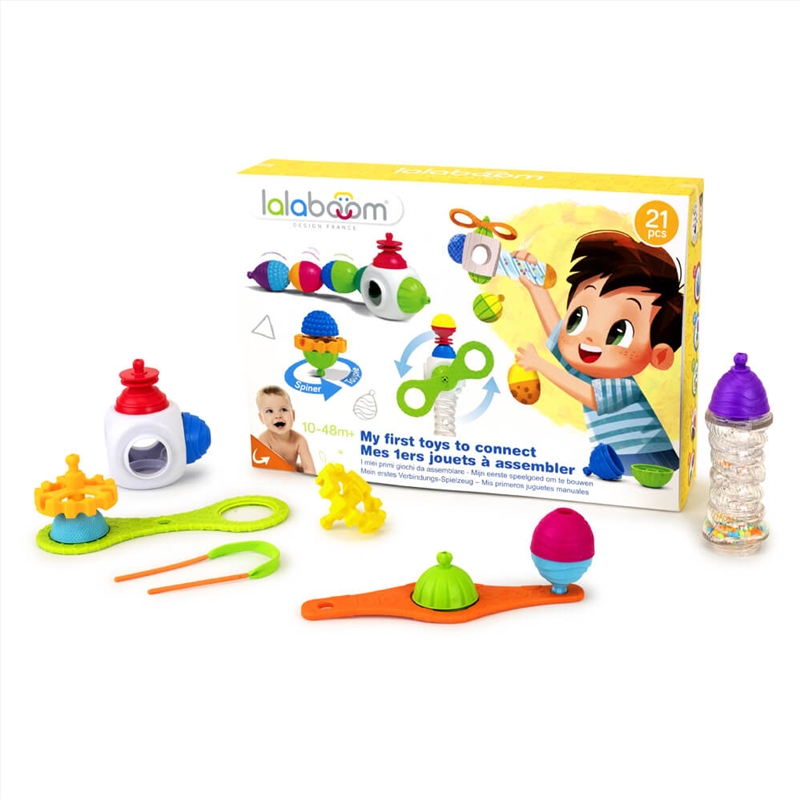 Lalaboom My First Builder Set & Beads - 21 Pcs/Product Detail/Toys