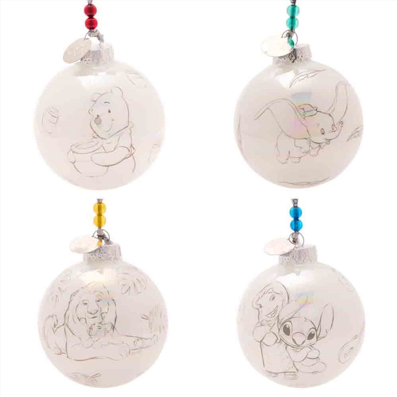 D100 Christmas Baubles Classic Characters (Set Of 4)/Product Detail/Decor