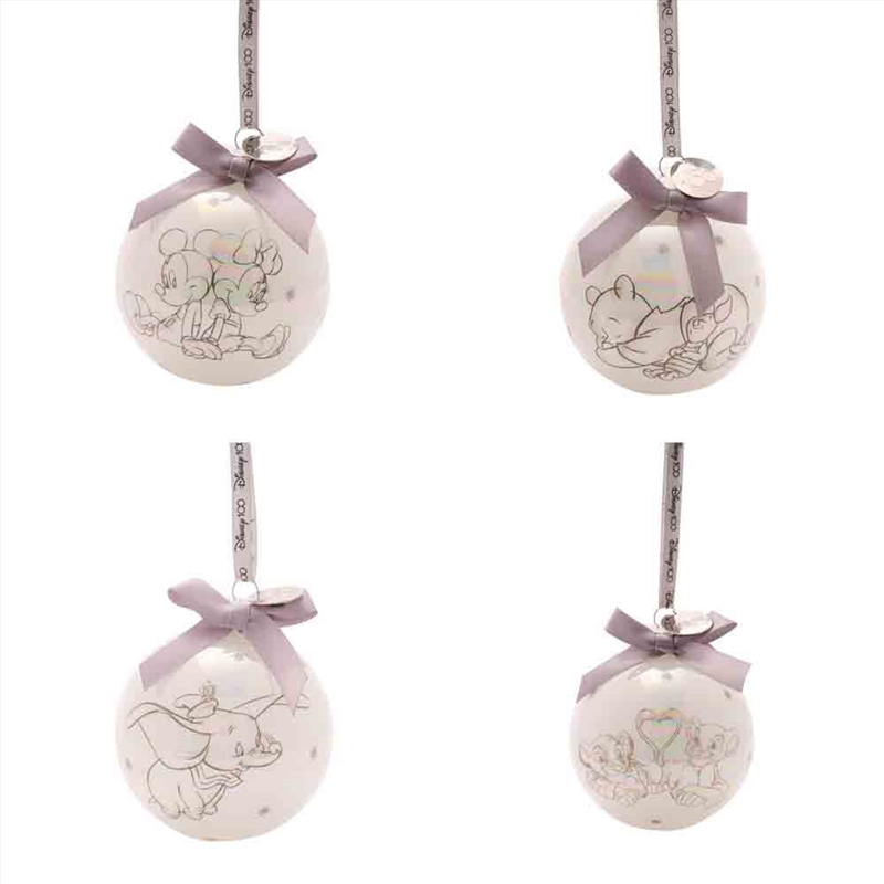 D100 Christmas Baubles Love (Set Of 4)/Product Detail/Decor