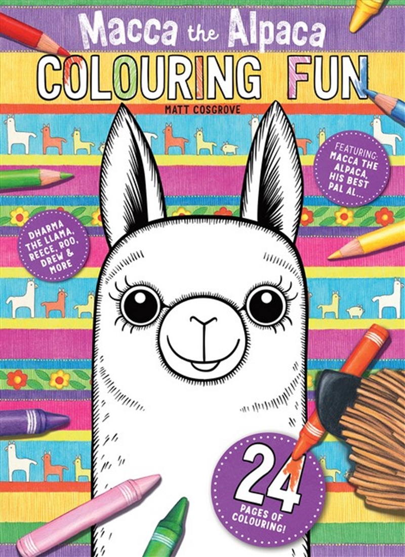 Macca The Alpaca Colouring Fun/Product Detail/Kids Colouring