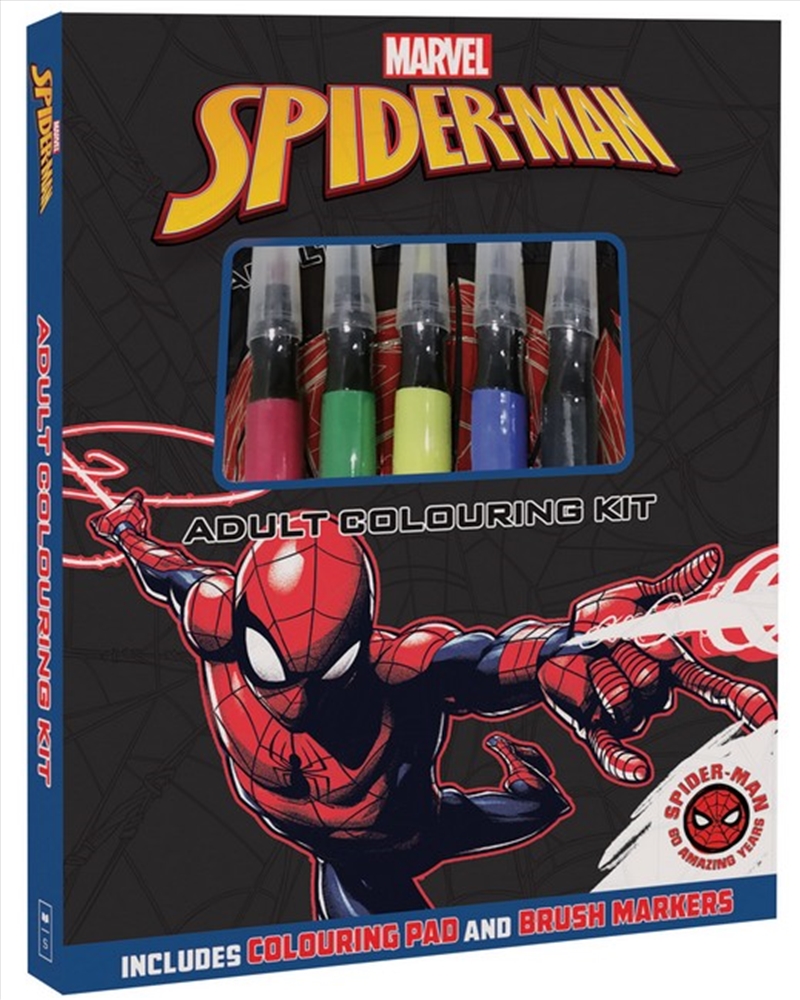 Spider-Man 60Th Anniversary: Adult Colouring Kit (Marvel)/Product Detail/Kids Colouring