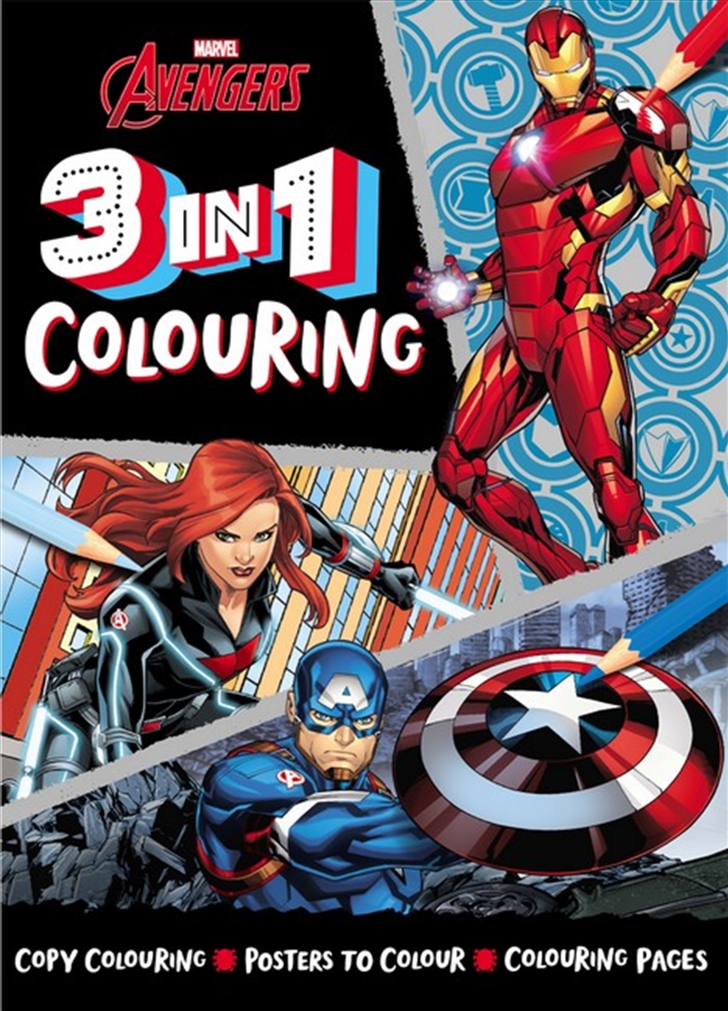 Avengers: 3 In 1 Colouring (Marvel) 2022/Product Detail/Kids Colouring