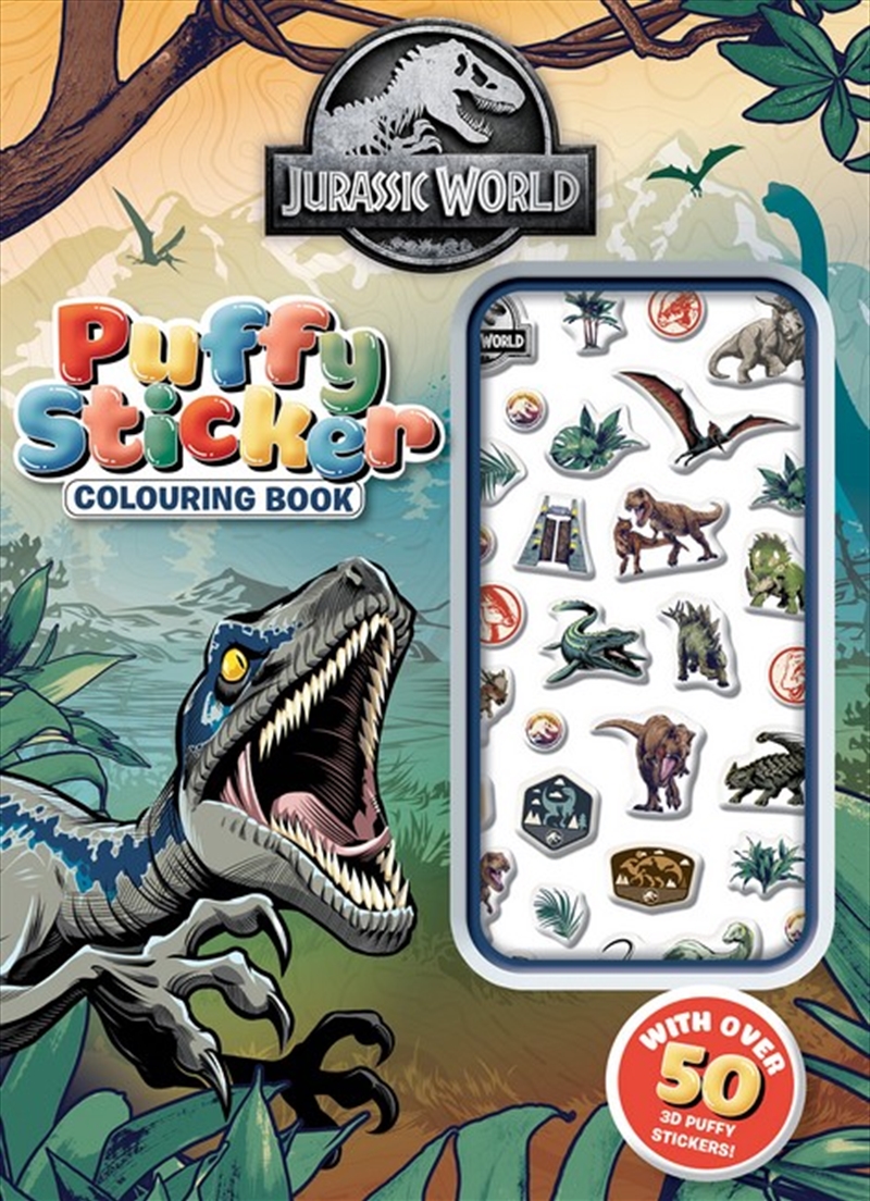 Jurassic World: Puffy Sticker Colouring Book (Universal)/Product Detail/Kids Colouring