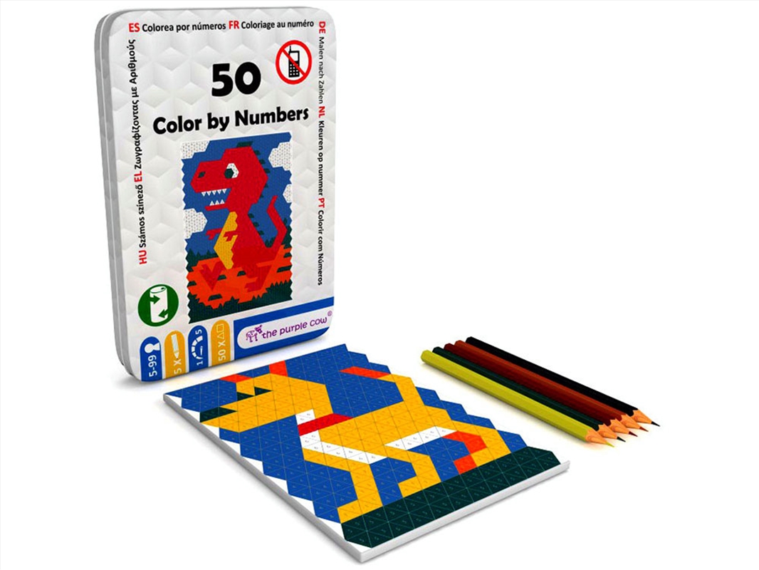 50 Colour By Numbers, Tin/Product Detail/Arts & Craft