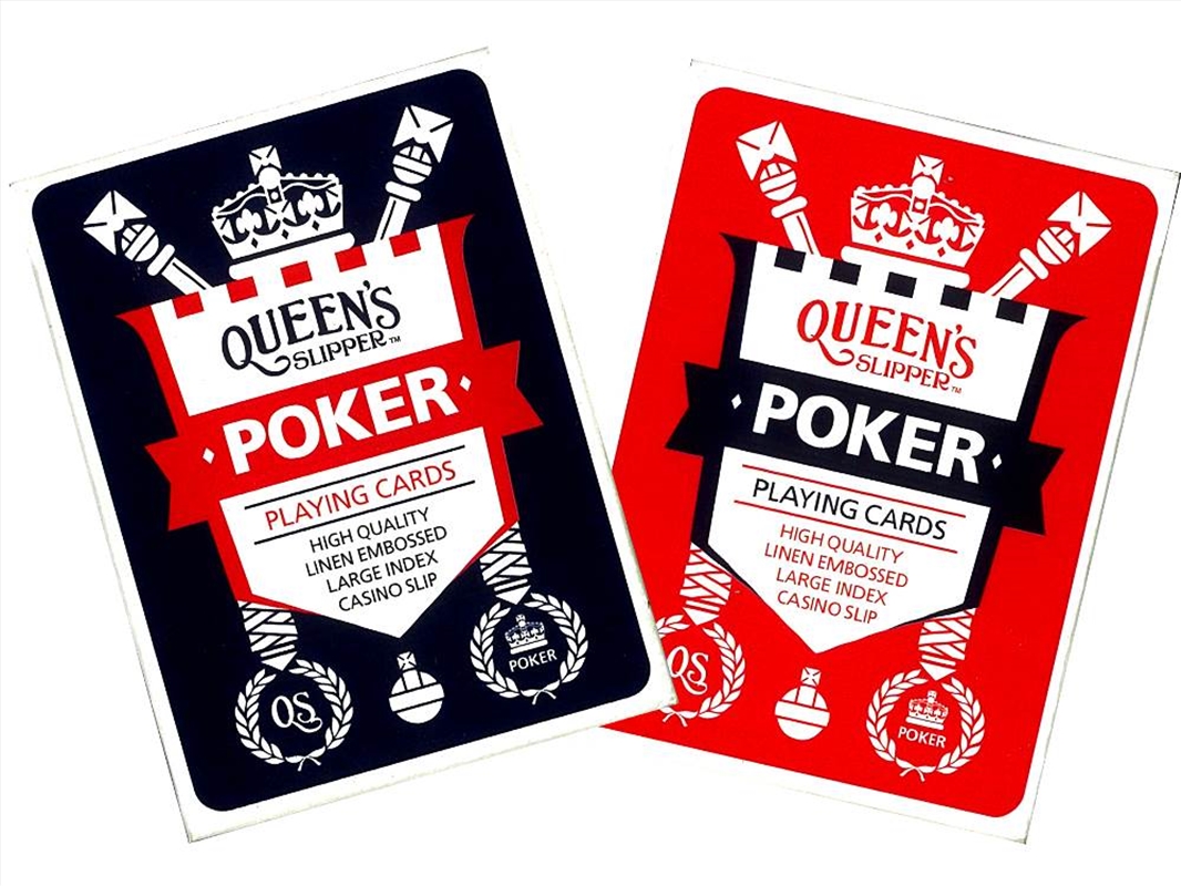 Queen's Slipper Poker Lge Indx/Product Detail/Card Games