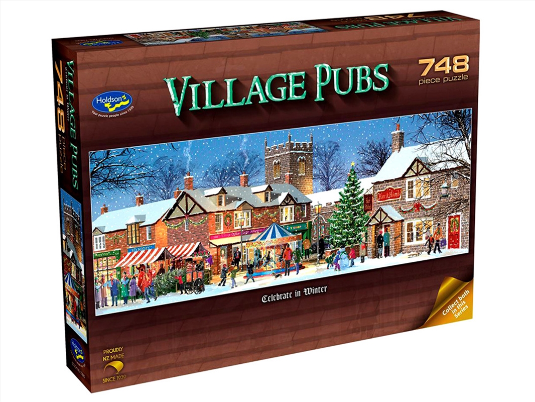 Village Pubs Winter 748Pc Pano/Product Detail/Jigsaw Puzzles