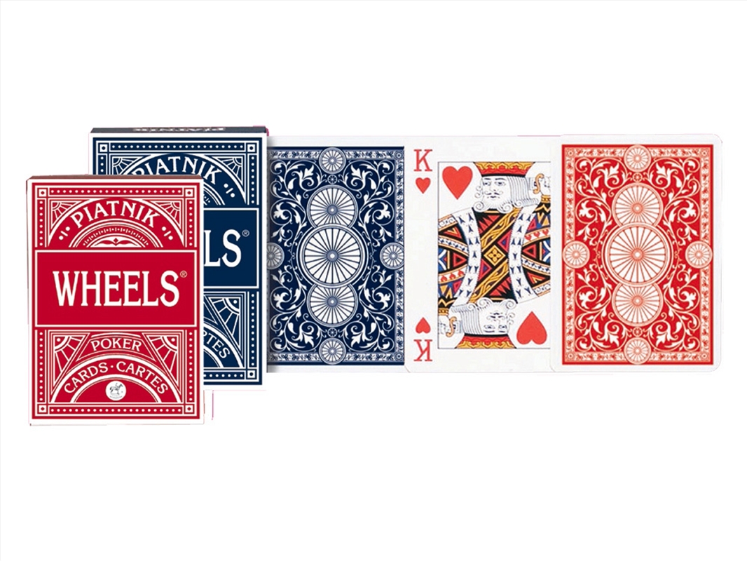 Wheels Poker Linen Single Deck/Product Detail/Card Games