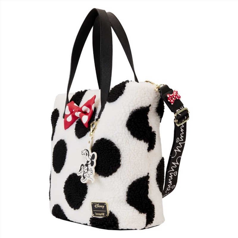 Loungefly Disney - Minnie Rocks The Dots Sherpa Tote Bag/Product Detail/Bags