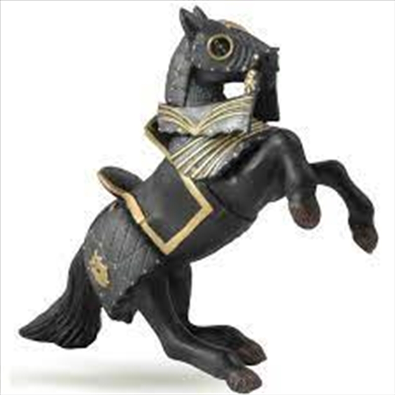 Papo - Horse in black armour Figurine/Product Detail/Figurines