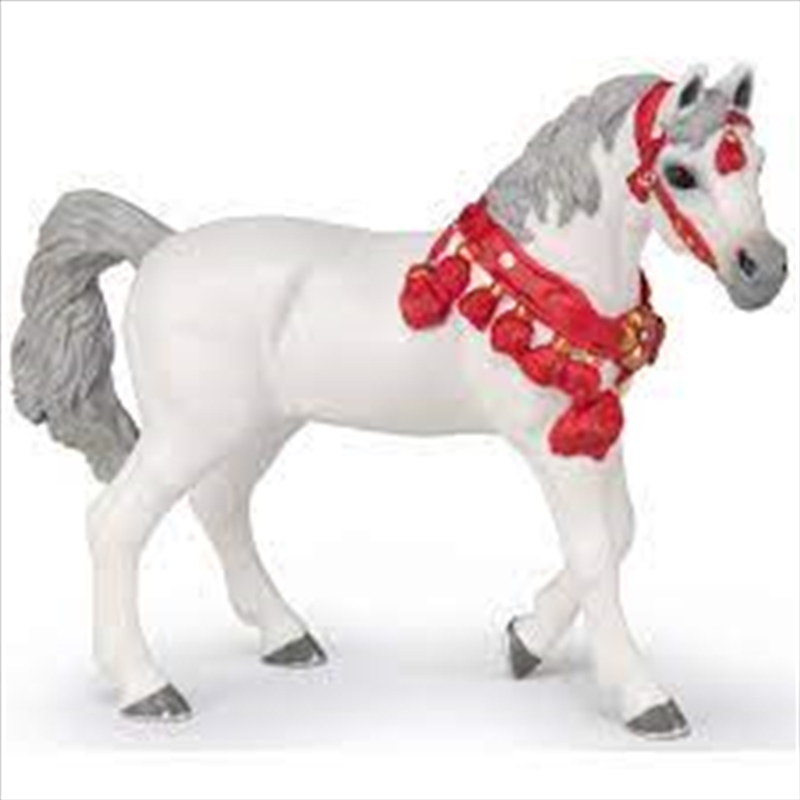 Papo - White Arabian horse in parade dress Figurine/Product Detail/Figurines