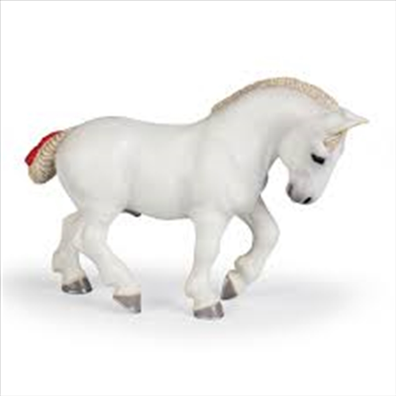 Papo - White Percheron Figurine/Product Detail/Figurines