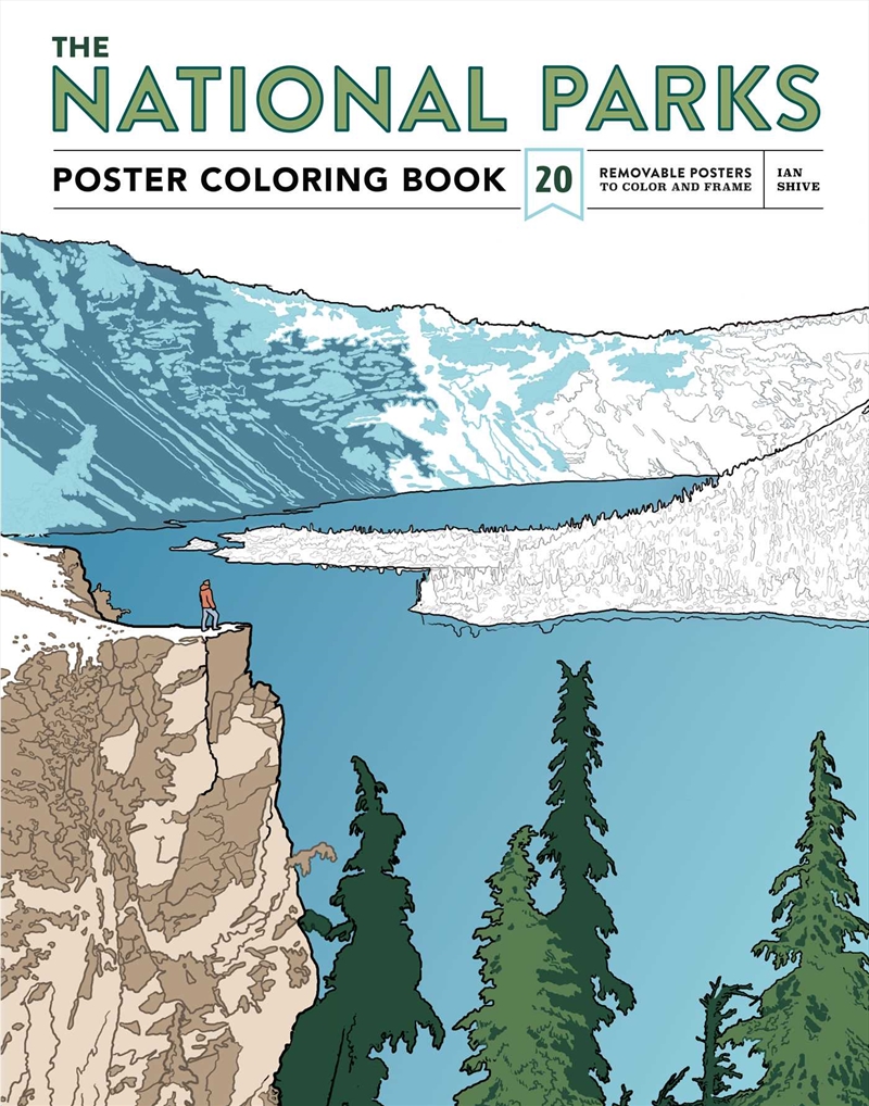 National Parks Poster Coloring Book/Product Detail/Adults Colouring