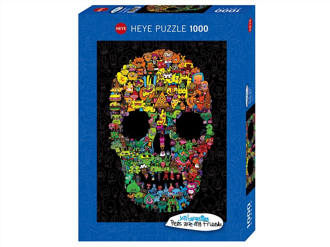 Burgerman, Doodle Skull 1000 Piece/Product Detail/Jigsaw Puzzles