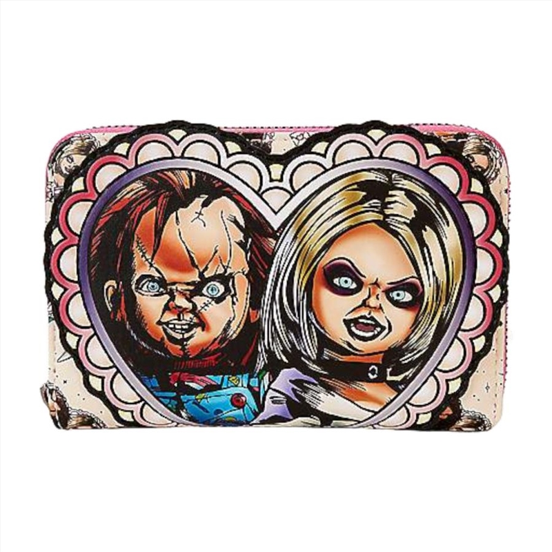 Loungefly Bride of Chucky - Valentines US Exclusive Zip Around Wallet [RS]/Product Detail/Wallets