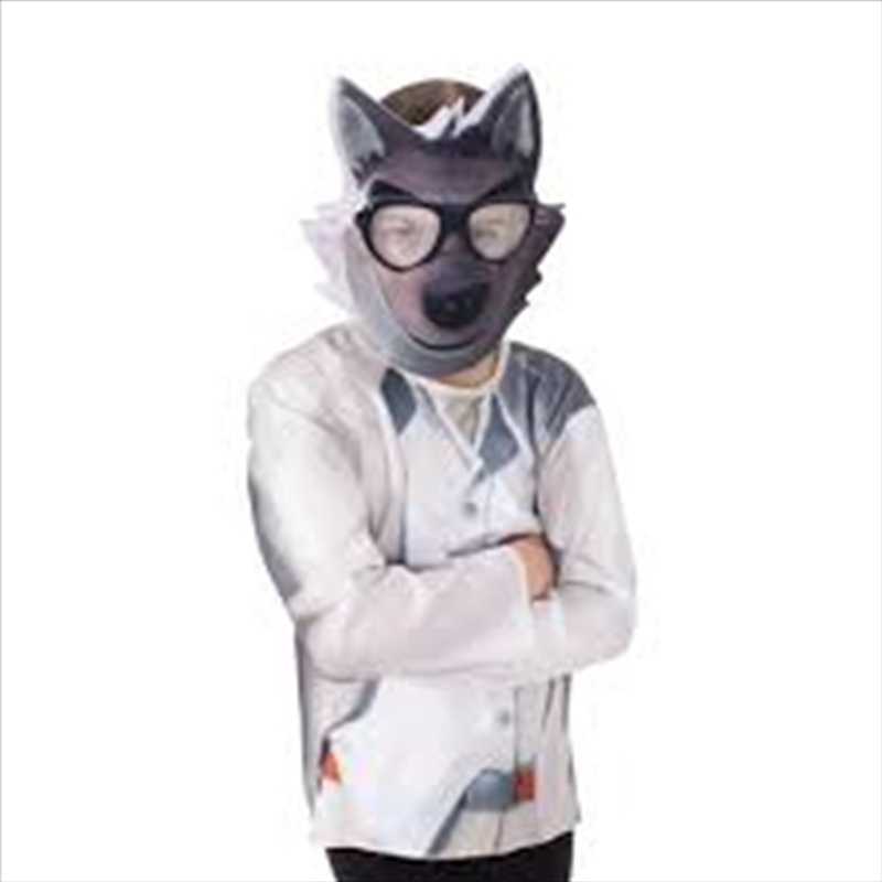 Bad Guys Mr Wolf Costume Top & Mask - Size 9-10 Yrs/Product Detail/Costumes