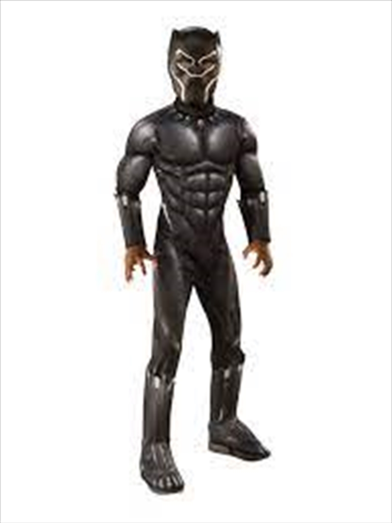 Black Panther Deluxe Costume - Size 6-8 Yrs/Product Detail/Costumes