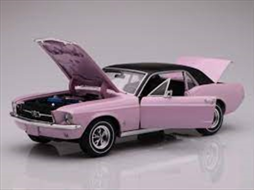 1:18 1967 Ford Mustang Coupe Evening Orchid Pink Metallic with Black Top "She Country Special "/Product Detail/Figurines