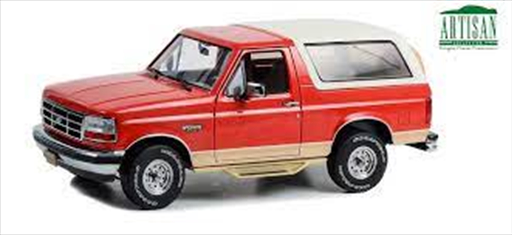 1:18 1994 Ford Bronco - Eddie Bauer Edition - Electric Red Metallic and Tucson Bronze - Artisan Coll/Product Detail/Figurines