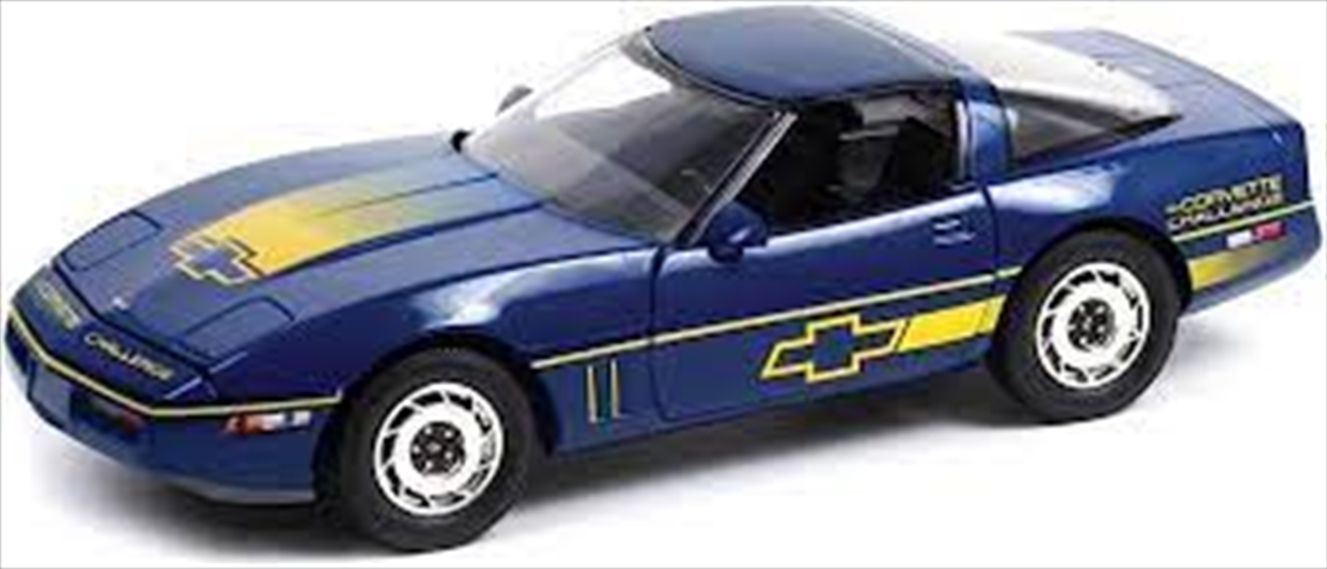 1:18 Blue w/Yellow Stripes 1988 Chev Corvette C4 Challenge Race car/Product Detail/Figurines