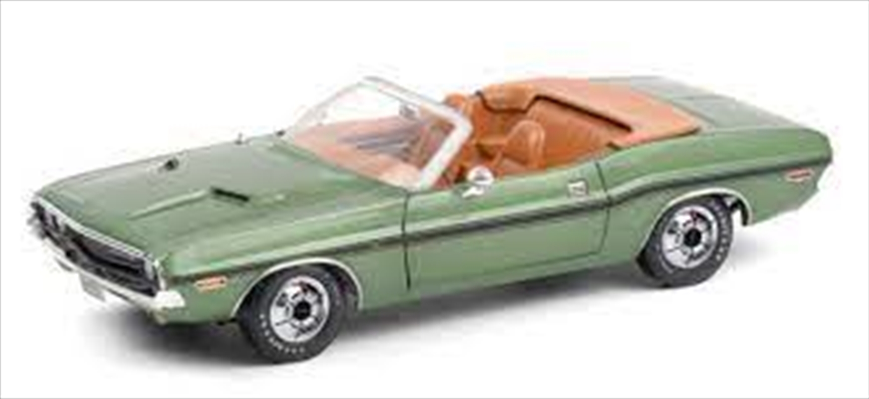 1:18 Convertible 1970 Dodge Challenger R/T Green w/Tan Interior/Product Detail/Figurines