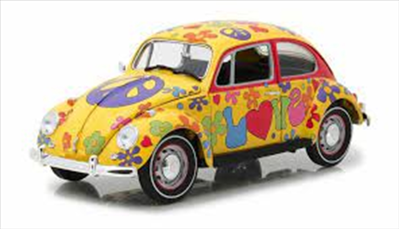 1:18 Hippie Peace & Love 1967 VW Beetle Right Hand Drive/Product Detail/Figurines