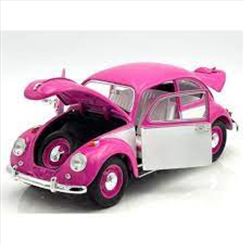 1:18 Pink & White 1967 VW Beetle Right Hand Drive/Product Detail/Figurines