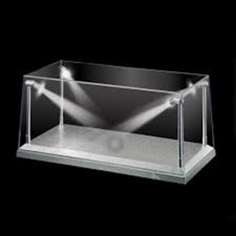 1:18 Silver LED Display Case (L) 35.5cm x (W) 15.6cm x (H) 16cm/Product Detail/Figurines