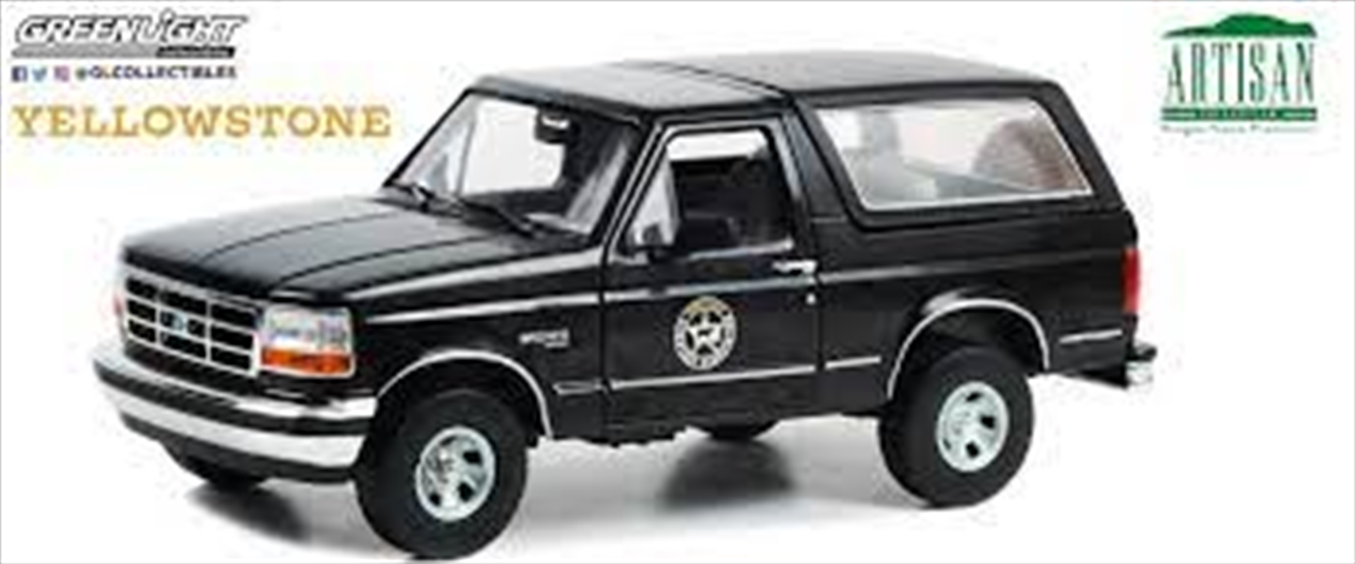 1:18 Yellowstone 1992 Ford Bronco (2018 Current TV Series) - Montana Livestock Association - Artisan/Product Detail/Figurines