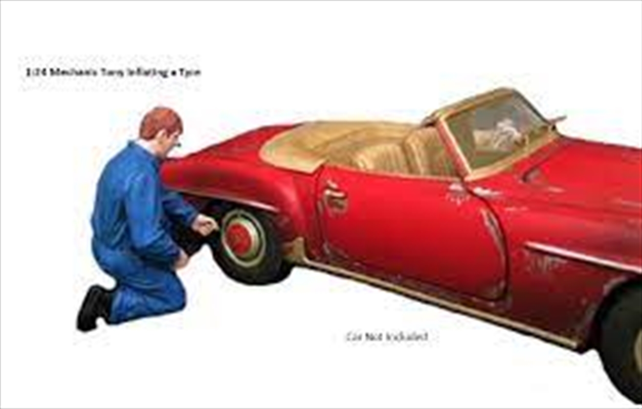 1:24 Tony Inflating a Tyre Mechanic Figure Accessory/Product Detail/Figurines