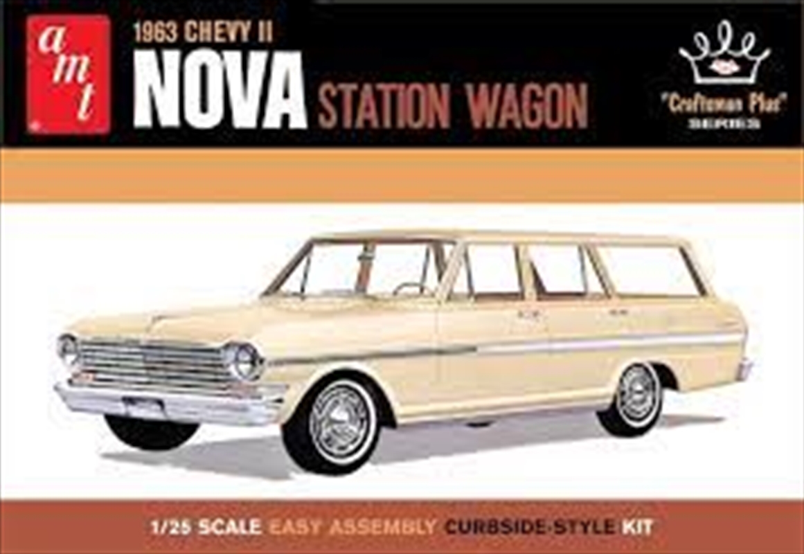 1:25 1963 Chevy II Nova Station Wagon "Craftsman Plus Series" - Plastic Kit/Product Detail/Figurines