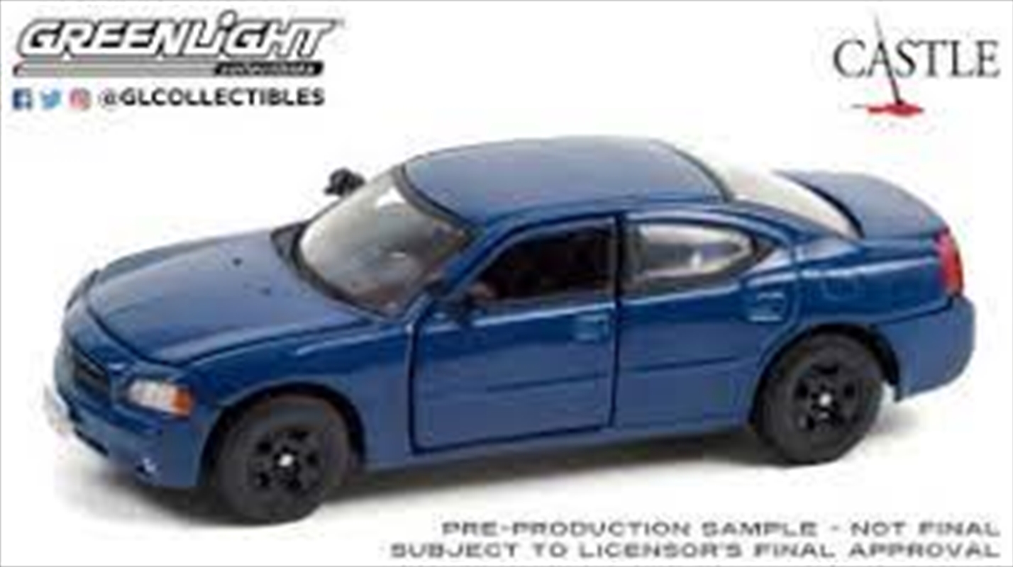 1:43 Castle 2006 Dodge Charger - (2009-16 TV Series) - Detective Kate Beckett's - Midnight Blue Pear/Product Detail/Figurines