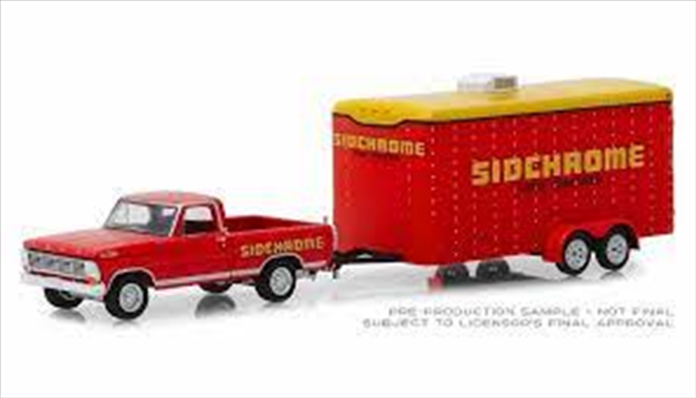 1:64 1967 Ford F-100 Sidchrome with Sidchrome Enclosed Car Hauler/Product Detail/Figurines