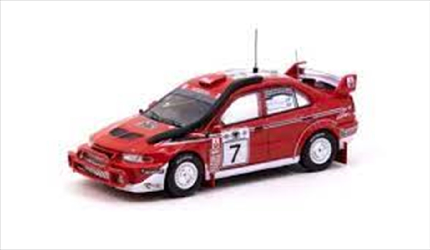 1:64 Mitsubishi Lancer Evolution 6.5 Safari Rally 2001

Winner Tommi Mäkinen / Risto Mannisenmäki -/Product Detail/Figurines