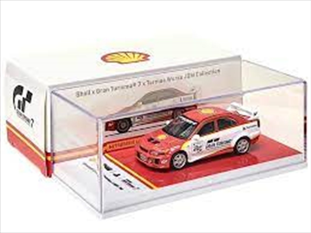 1:64 Mitsubishi Lancer Evolution V GSR Shell x Gran Turismo 7 x Tarmac Works JDM Collection/Product Detail/Figurines