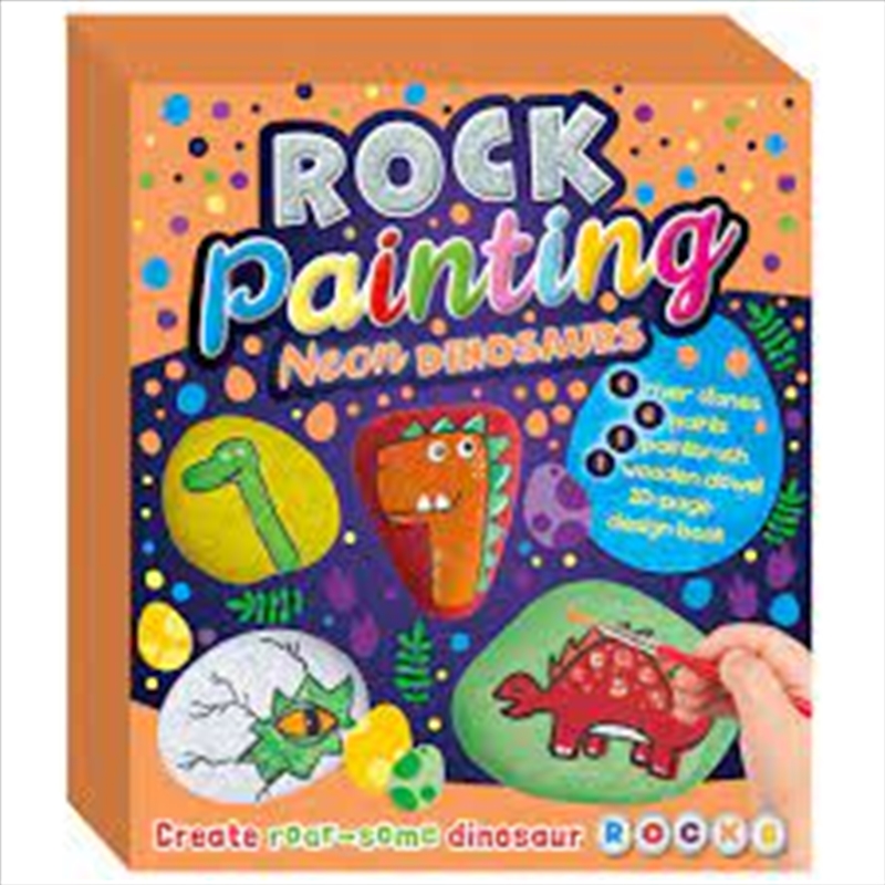 Crafting Fun: Neon Dinosaur Rock Painting/Product Detail/Arts & Craft