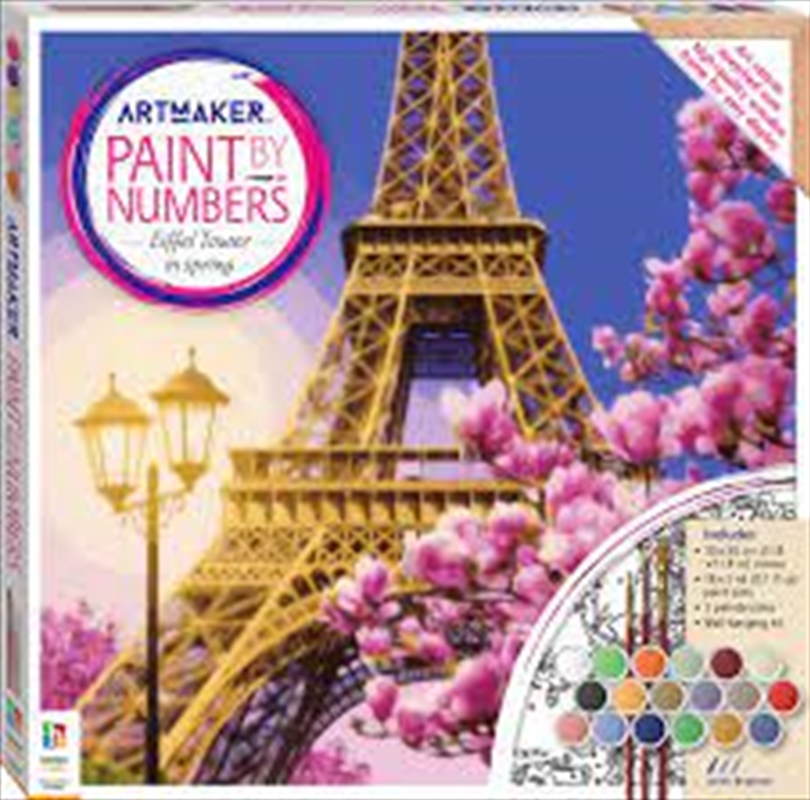 Paint By Numbers Canvas Eiffel Tower in Spring/Product Detail/Arts & Craft