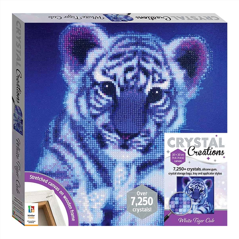 Crystal Craft Canvas: White Tiger Cub/Product Detail/Arts & Craft