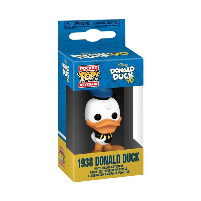 Donald Duck: 90th Anniversary - Donald Duck (1938) Pop! Keychain/Product Detail/Pop Vinyl Keychains