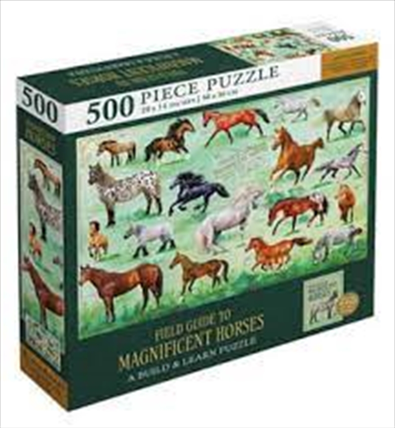 Magnificent Horses 500 Piece Puzzle and Booklet/Product Detail/Jigsaw Puzzles