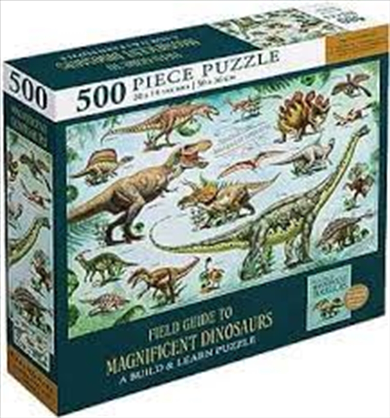 Magnificent Dinosaurs 500 Piece Puzzle and Booklet/Product Detail/Jigsaw Puzzles