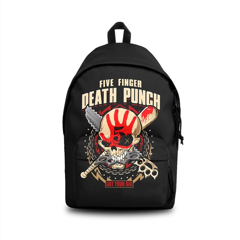 Five Finger Death Punch - Got Your Six - Backpack - Black/Product Detail/Bags