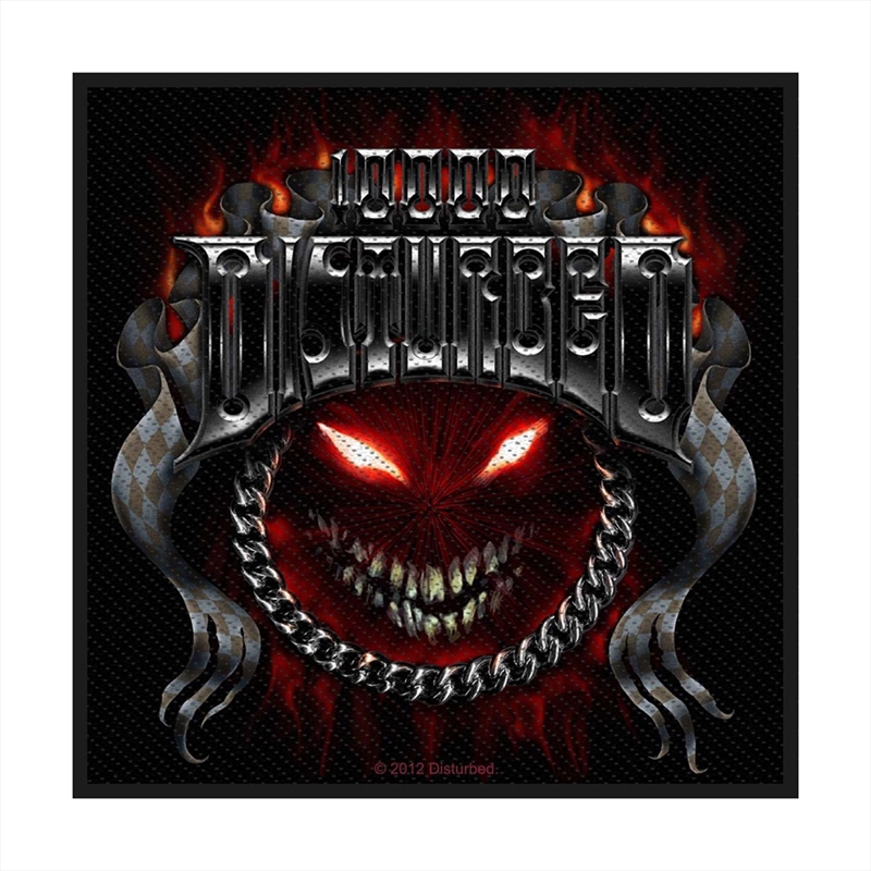 Disturbed - Chrome Smiley - Patch/Product Detail/Buttons & Pins