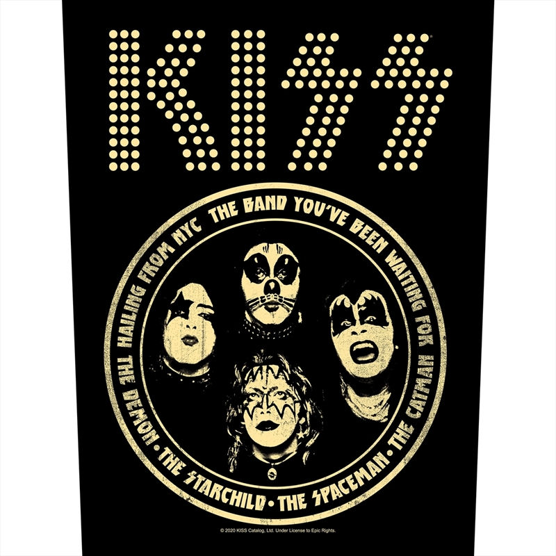 Kiss - Hailing From Nyc (Backpatch) - Patch/Product Detail/Buttons & Pins