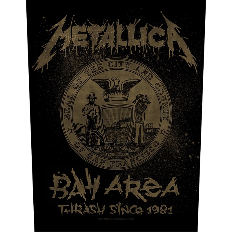 Metallica - Bay Area Thrash (Backpatch) - Patch/Product Detail/Buttons & Pins