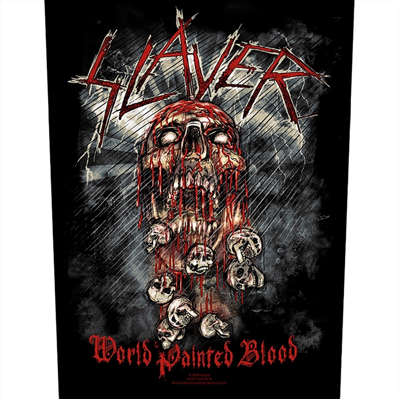 Slayer - World Painted Blood (Backpatch) - Patch/Product Detail/Buttons & Pins