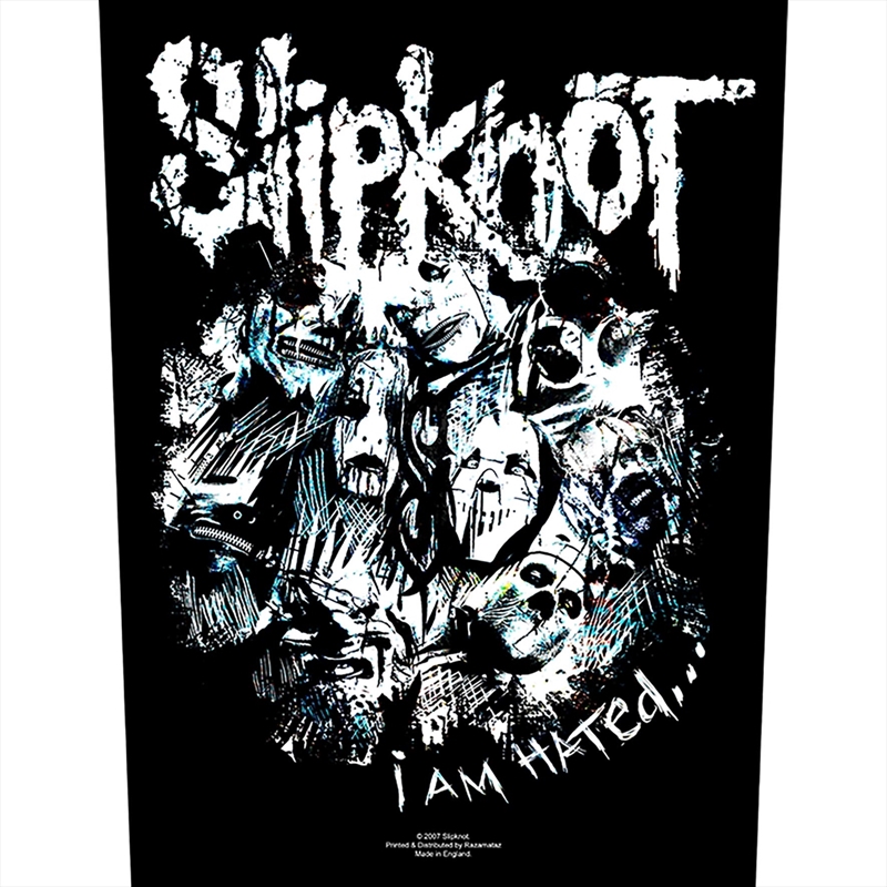 Slipknot - I Am Hated (Backpatch) - Patch/Product Detail/Buttons & Pins