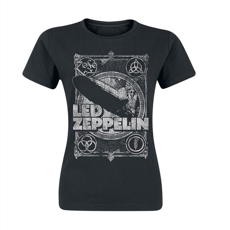 Led Zeppelin - Vintage Print Lz1 - Black - MEDIUM/Product Detail/Shirts