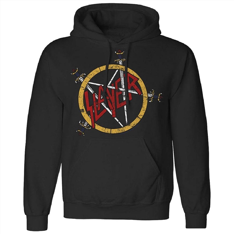 Slayer - Pentagram Distressed - Black - SMALL/Product Detail/Outerwear